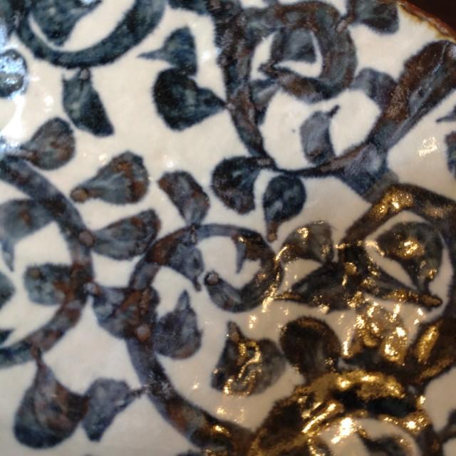 手書きたこ唐草　角型多用鉢 中鉢 日本製 美濃焼 和食器 和食　煮物　角皿　小鉢