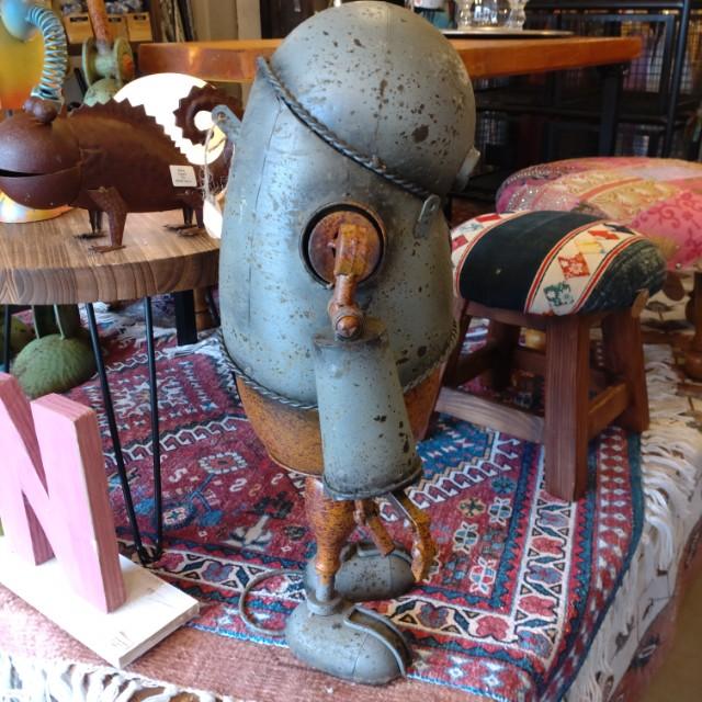 Metal Robo Solder Gardening　Object Robot　Ornaments　Retro　Antique Style　Handmade
