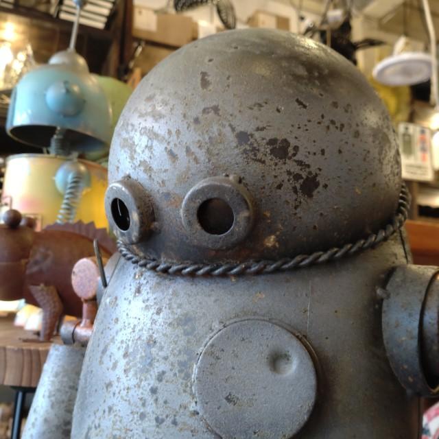 Metal Robo Solder Gardening　Object Robot　Ornaments　Retro　Antique Style　Handmade