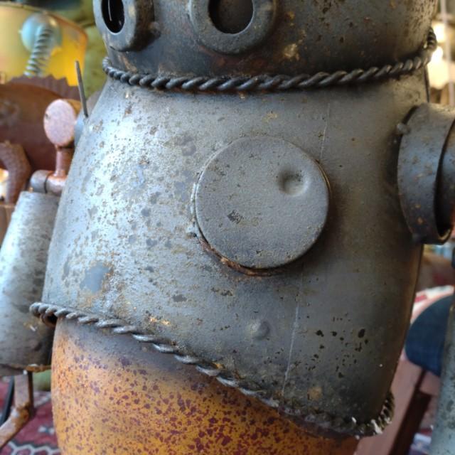 Metal Robo Solder Gardening　Object Robot　Ornaments　Retro　Antique Style　Handmade