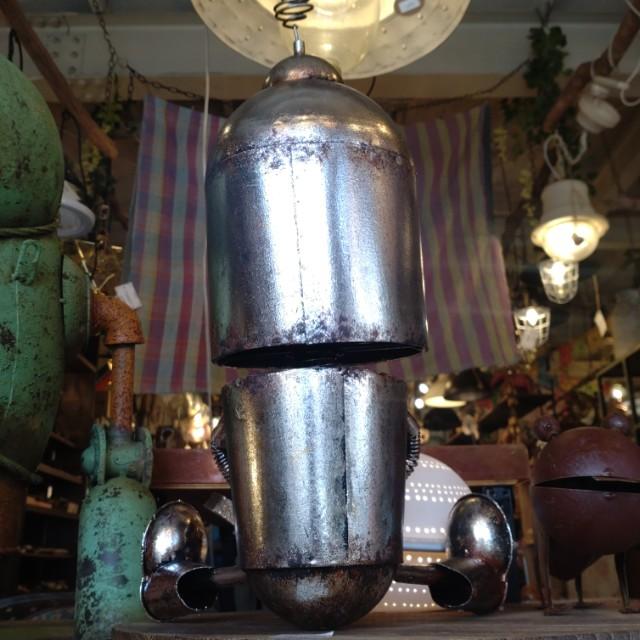 Metal Robo Puppet 　Size M　Gardening Object Robot　Ornaments　Retro　Antique Style　Handmade