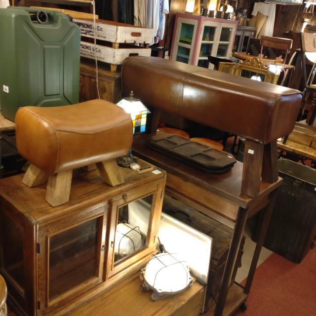 LEATHER WOODEN STOOL Leather Uden Stool Cow Leather Genuine Leather Stool Seat