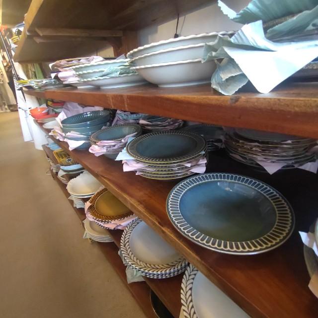 Oval Plate with Striped Mortar Design (Shima-Summon) - Available in 2 Colors - Small, Oval Plate - Japanese Tableware - Mino Ware　