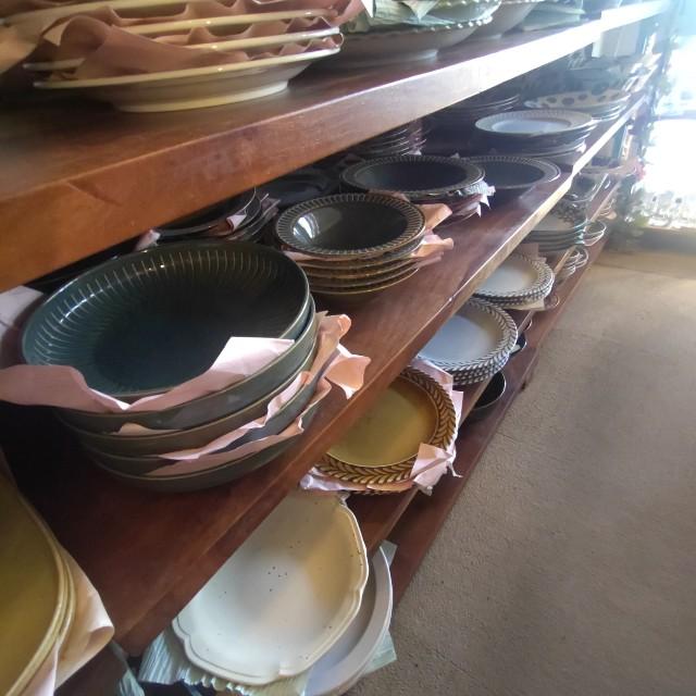 Oval Plate with Striped Mortar Design (Shima-Summon) - Available in 2 Colors - Small, Oval Plate - Japanese Tableware - Mino Ware　