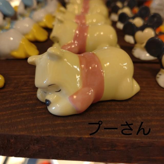 ディズニーすやすや箸置き　ディズニー　全4種　インテリア　立体感　陶磁器　催事　イベント　キッチン　