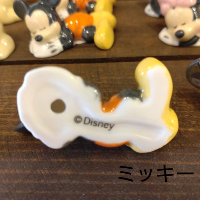 ディズニーすやすや箸置き　ディズニー　全4種　インテリア　立体感　陶磁器　催事　イベント　キッチン　