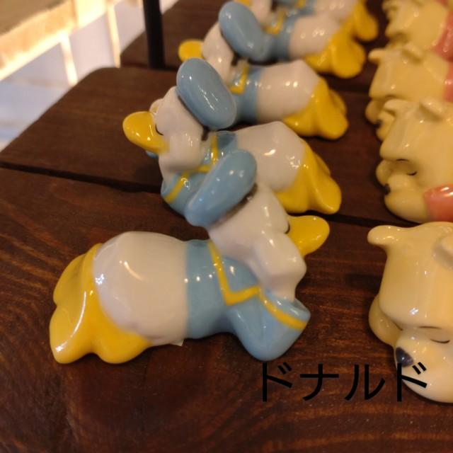 ディズニーすやすや箸置き　ディズニー　全4種　インテリア　立体感　陶磁器　催事　イベント　キッチン　