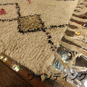 マットベルベリッシュ2　全3種　50×75　カラフル　モノクロ　　玄関　エントランス　ラグマット　インド