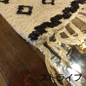 マットベルベリッシュ2　全3種　50×75　カラフル　モノクロ　　玄関　エントランス　ラグマット　インド