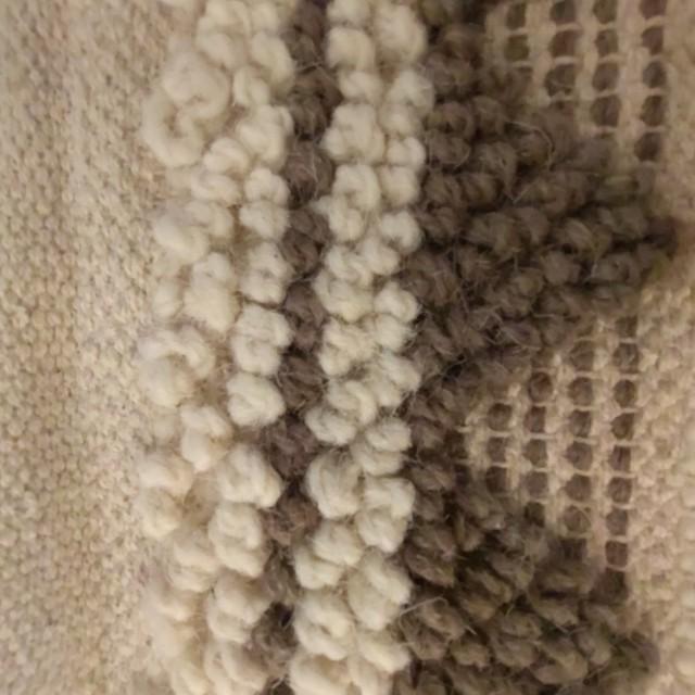 Mat Wool Deco 45x75 Brown Wool Entrance Rug, India