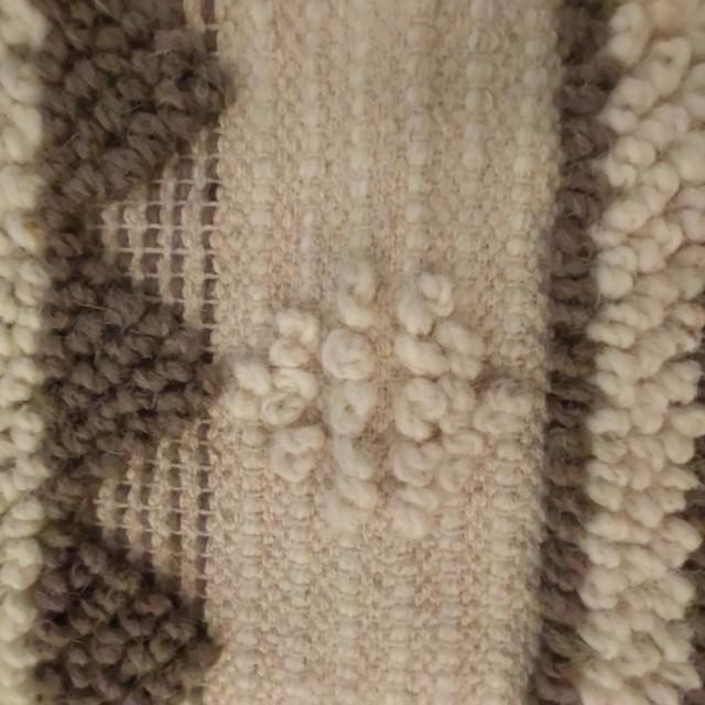 Mat Wool Deco 45x75 Brown Wool Entrance Rug, India