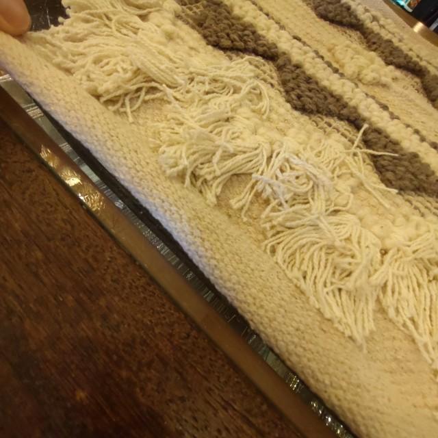 Mat Wool Deco 45x75 Brown Wool Entrance Rug, India