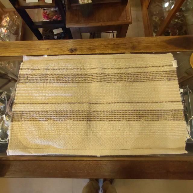 Mat Wool Deco 45x75 Brown Wool Entrance Rug, India