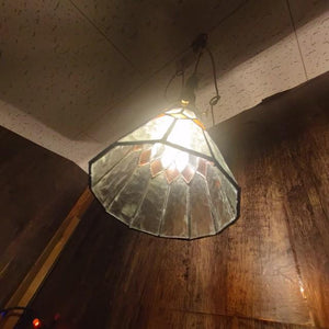 TOPANGA Lighting　ステンドグラスランプ　B　カラフル　ステンドグラス　吊照明　照明器具　光彩　リビング　キッチンカウンター　カフェ　BAR