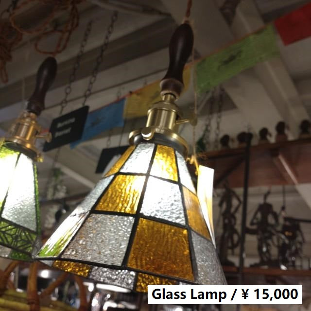 TOPANGA Lighting　ステンドグラスランプ　B　カラフル　ステンドグラス　吊照明　照明器具　光彩　リビング　キッチンカウンター　カフェ　BAR