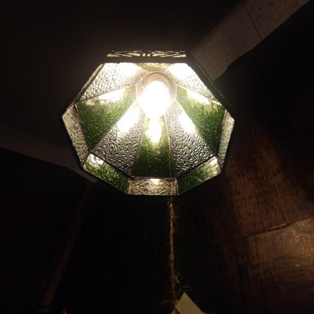 TOPANGA Lighting　ステンドグラスランプ　C　カラフル　ステンドグラス　吊照明　照明器具　光彩　リビング　キッチンカウンター　カフェ　BAR