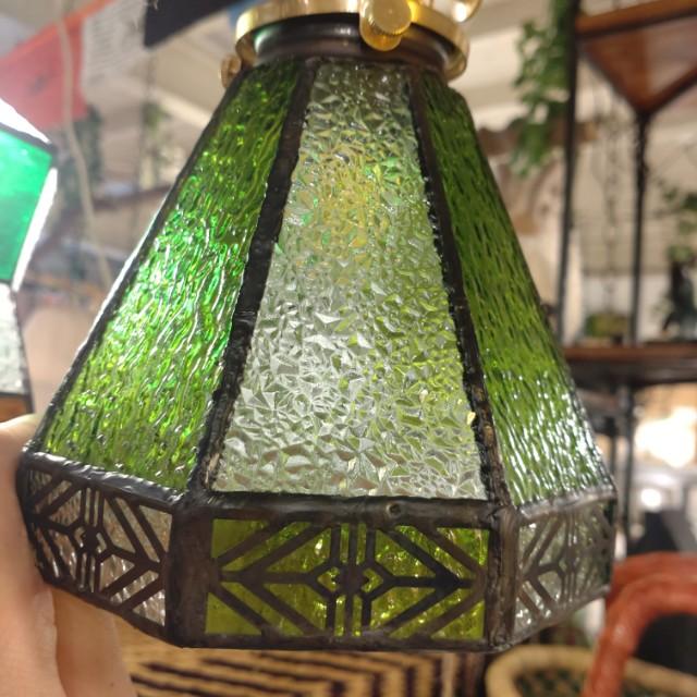TOPANGA Lighting　ステンドグラスランプ　C　カラフル　ステンドグラス　吊照明　照明器具　光彩　リビング　キッチンカウンター　カフェ　BAR