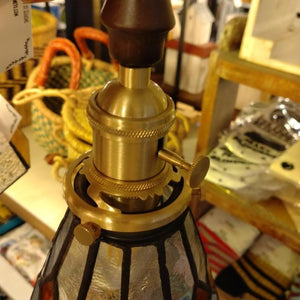 TOPANGA Lighting　ステンドグラスランプ　D　カラフル　ステンドグラス　吊照明　照明器具　光彩　リビング　キッチンカウンター　カフェ　BAR