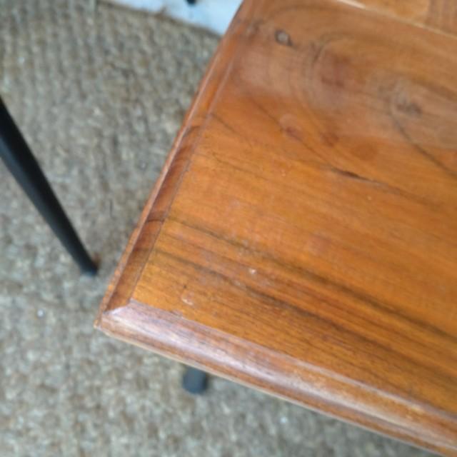 [In-store pickup only] TOPANGA Furniture Acacia Wood Mexican Tile Coffee Table Living Room Interior