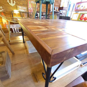 TOPANGA Furniture Sheesham Wood Marquetry Square Coffee Table (In-Store Pickup Only) Living Room Decor