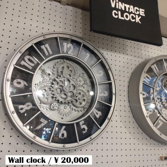 Topanga Furniture　RETROSPECTIVE　GEAR　STYLISH　WALL CLOCK　VINTAGE　FURNITURE　INTERIOR　CLOCK　　