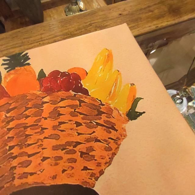 TOPANGA Zakka アートポスター　Woman carrying fruit　インテリア　壁掛け　置き型　空間演出　アート　　
