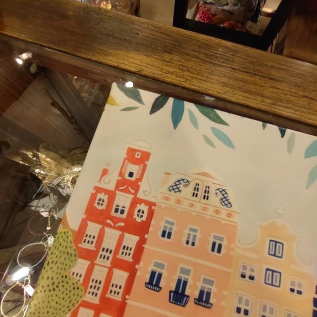 TOPANGA Zakka 地中海アートポスター　オランダ　アムステルダム　インテリア　壁掛け　置き型　空間演出　アート　　