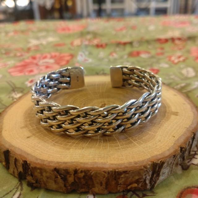 TOPANGA Jewelry Braiding Silver bangle S925 silver925 Present Gift
