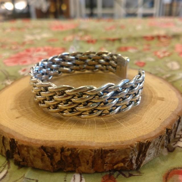 TOPANGA Jewelry Braiding Silver bangle S925 silver925 Present Gift