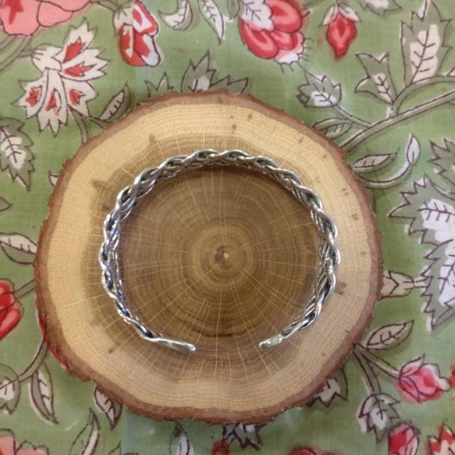 TOPANGA Jewelry Braiding Silver bangle S925 silver925 Present Gift