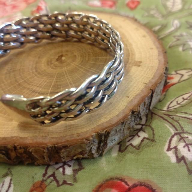 TOPANGA Jewelry Braiding Silver bangle S925 silver925 Present Gift