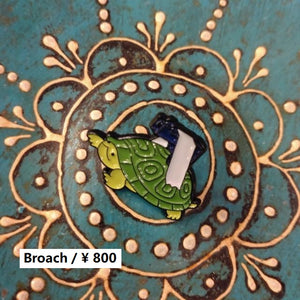 TOPANGA Jewelry　ピンブローチ　Piistol turtle カメ　ピストル　
