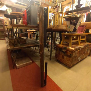 TOPANGA　Furniture　Old Wood Folding W91×D68×H39 Table Anteique Vintage Feel Low Table