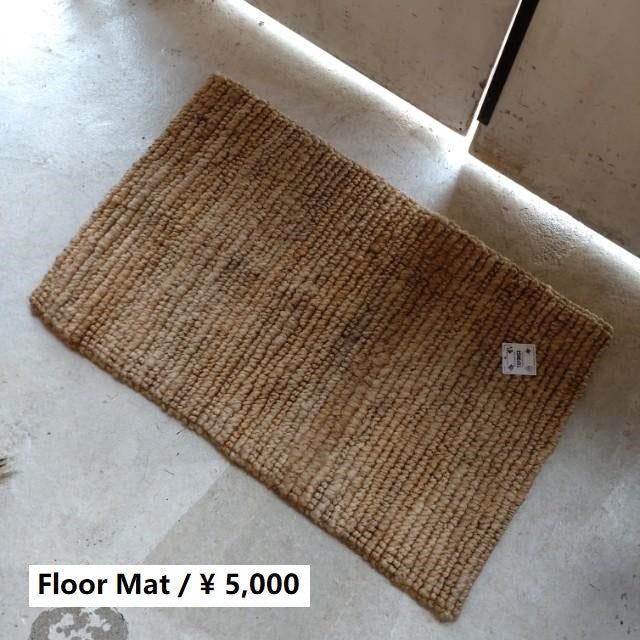 TOPANGA Homefurnishings Jute Rug, Type A, Rectangle, 50x80cm, Floor Mat, Living Room Mat, Natural Materials　