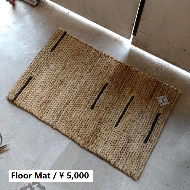 TOPANGA Homefurnishings Jute Rug, Type B, Rectangle, 50x80cm, Floor Mat, Living Room Mat, Natural Materials　