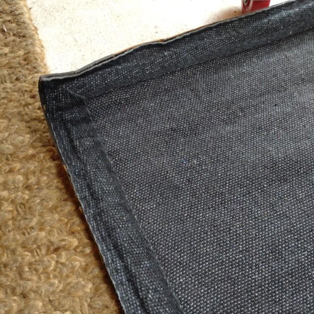 TOPANGA Homefurnishing Denim Leather Patch Rug, Beige, 80x140cm, Genuine Leather, Cowhide Leather, Doormat