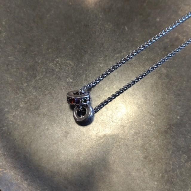 TOPANGA Jewelry　 Two Sparkling Rings　Necklace　Accessory　Starling Silver 925