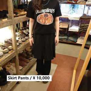 Topanga Lady's　レーススカートパンツ　全2種　ブラック　ホワイト　スカートパンツ　　