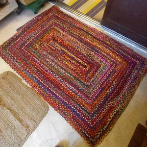 TOPANGA Homefurnishing Recycled Colorful Weaving Rug, 120x180cm