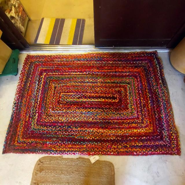 TOPANGA Homefurnishing Recycled Colorful Weaving Rug, 120x180cm