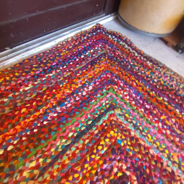 TOPANGA Homefurnishing Recycled Colorful Weaving Rug, 120x180cm