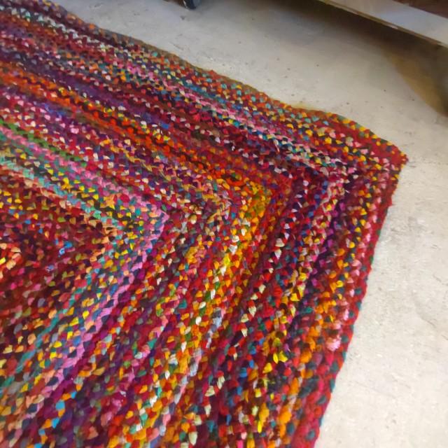 TOPANGA Homefurnishing Recycled Colorful Weaving Rug, 120x180cm