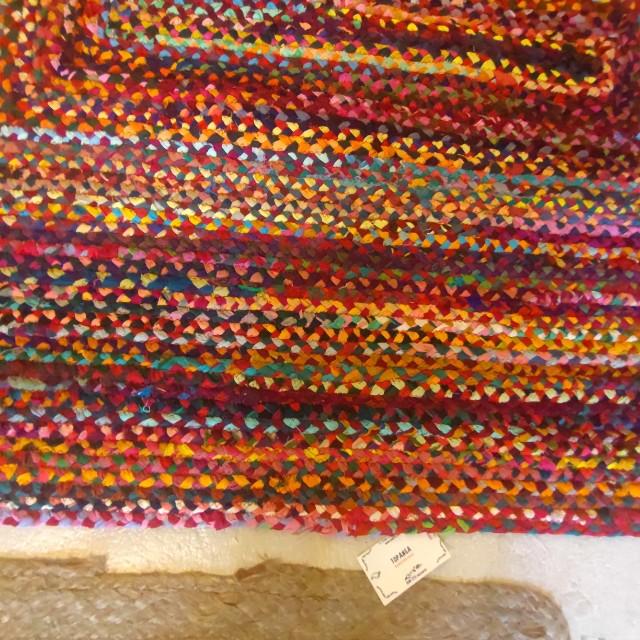 TOPANGA Homefurnishing Recycled Colorful Weaving Rug, 120x180cm