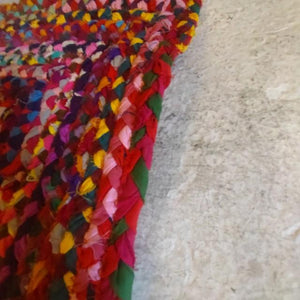 TOPANGA Homefurnishing Recycled Colorful Weaving Rug, 120x180cm