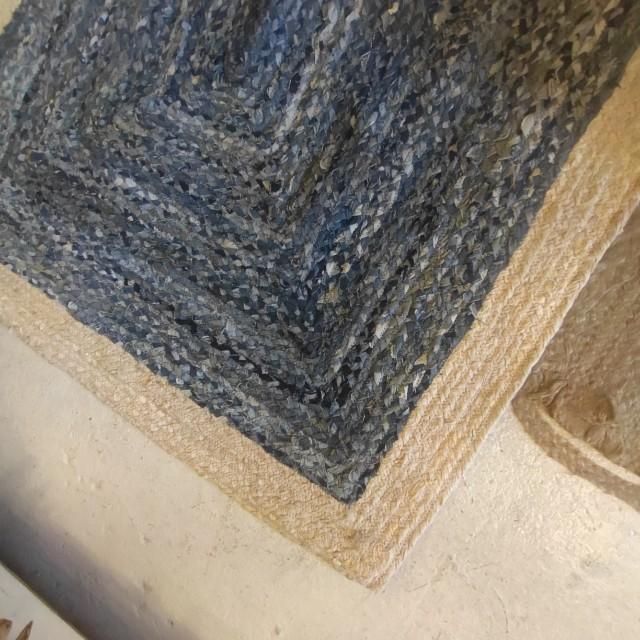 TOPANGA Homefurnishing Recycled Denim Weaving Rug, 120x180cm