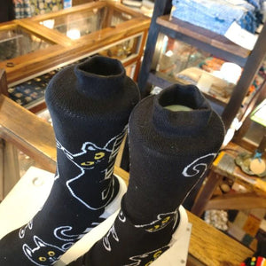 TOPANGA Socks　Lady's 　CAT　PLAING　THE PIANO　BLACKCAT　MUSIC GIFT　PRESENT