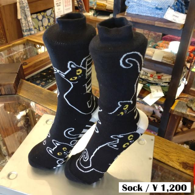 TOPANGA Socks　Lady's 　CAT　PLAING　THE PIANO　BLACKCAT　MUSIC GIFT　PRESENT