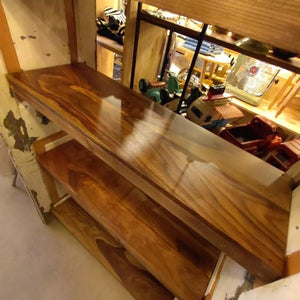 【店頭受取専用商品】TOPANGA　Furniture　アンティーク扉の5段シェルフ　ディスプレイ　什器　インテリア　