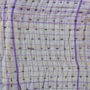 ヴィンテージラリーキルト　20000-3　120×200cm　ベッドカバー　マルチカバー　1点もの　ピンクパープル×カラフルバブル