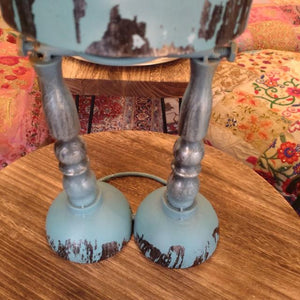 GARDEN OBJECT BLUE　ROBOT　GARDEN EYECATCHING　HANDMADE 　ANTIQUE　VINTAGE　RETRO